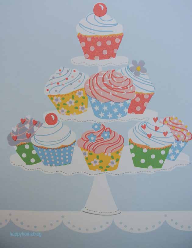 Cupcake Muffin Etagere Wallpaper Tapete Roomiversum Wallquest Jelly Beans