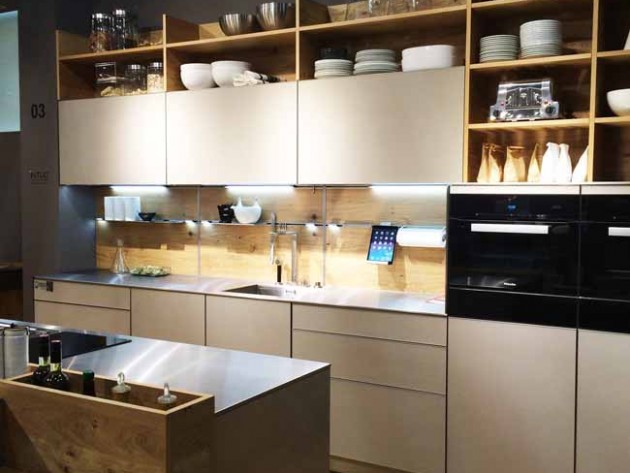 unterschiedliche Materialien in der kueche trends von der living kitchen im rahmen der imm 2015 by happyhomeblog.de